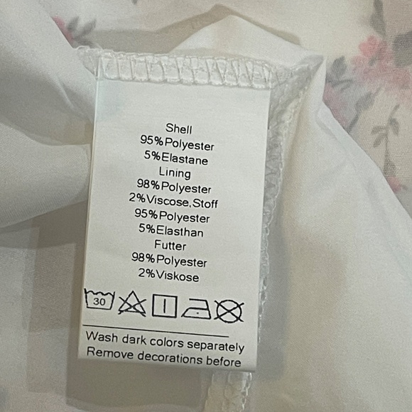 NEW! Scarlet Darkness Floral Midi Cottagecore Dress Corset Lace Trim XL Pockets - Picture 11 of 11